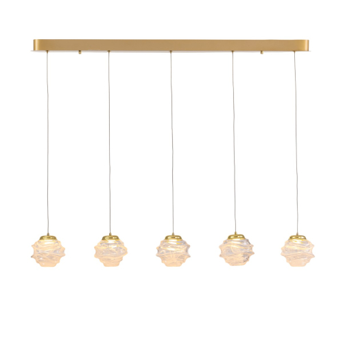 Подвесной светильник Delight Collection MD25030003-5B gold/clear изображение в интернет-магазине Cramer Light