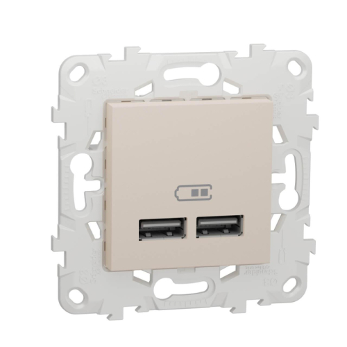 Розетка компьютерная USBx2 Schneider Electric Unica New NU541844 дополнительное фото