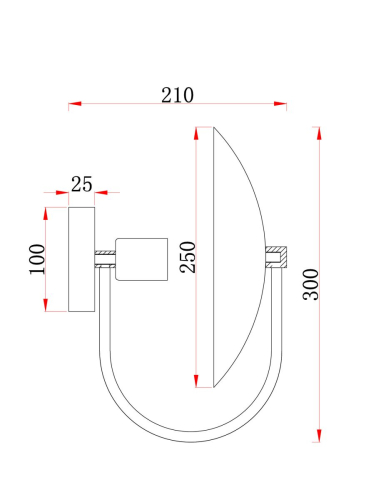 Настенный светильник Freya Ellipse FR5320WL-01B изображение в интернет-магазине Cramer Light фото 8