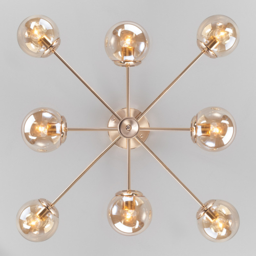 Люстра на штанге Eurosvet 30166/8 золото изображение в интернет-магазине Cramer Light фото 4