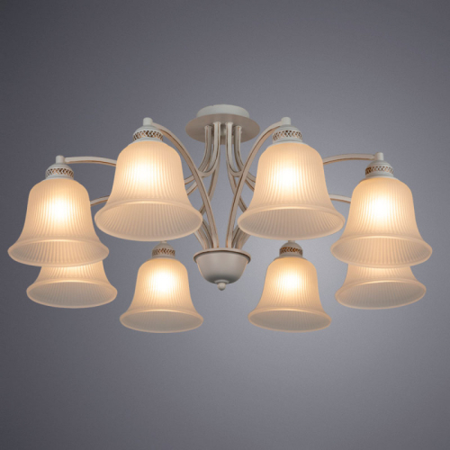 Потолочная люстра ARTE Lamp A2713PL-8WG изображение в интернет-магазине Cramer Light фото 2