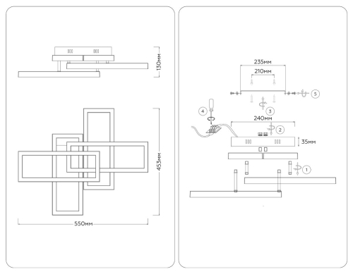 Потолочный светильник Ambrella Light Acrylica Disk FA1002 изображение в интернет-магазине Cramer Light фото 8