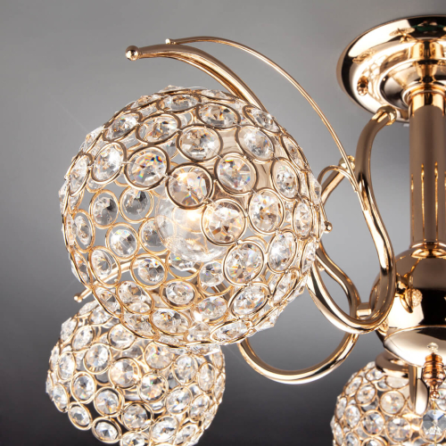 Потолочная люстра Eurosvet 7777/5 золото изображение в интернет-магазине Cramer Light фото 5