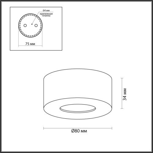 Накладной светильник Odeon Light Bene 4282/7CL изображение в интернет-магазине Cramer Light фото 3