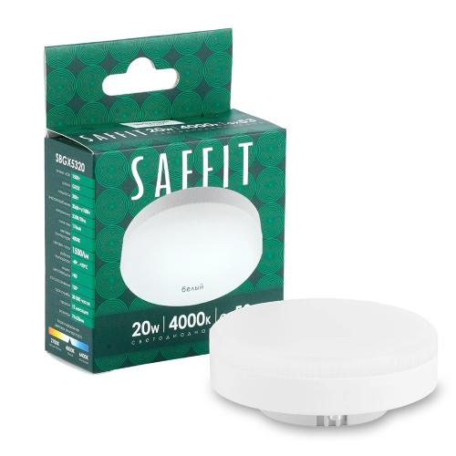 Лампа светодиодная Saffit SBGX5320 GX53 20W 230V 4000K 55282 изображение в интернет-магазине Cramer Light