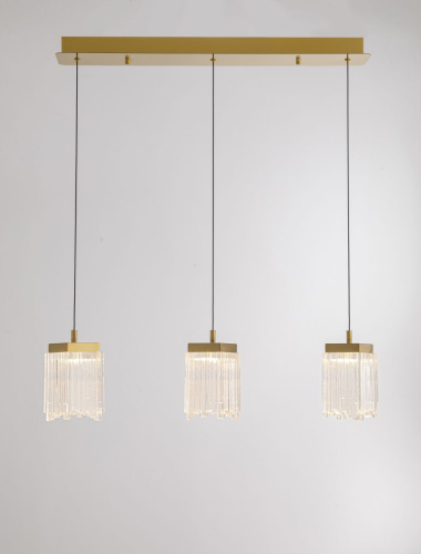 Подвесной светильник Delight Collection MD25020403-3B2 Satin gold изображение в интернет-магазине Cramer Light фото 2
