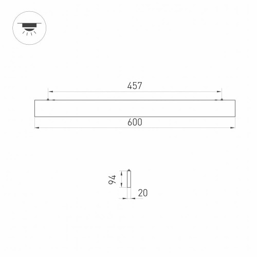 Линейный светильник Arlight Lineair Flat 031527 изображение в интернет-магазине Cramer Light фото 3