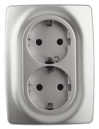 Розетка 2x2P+E Schuko Эра 12-2106-03 Б0031230 дополнительное фото