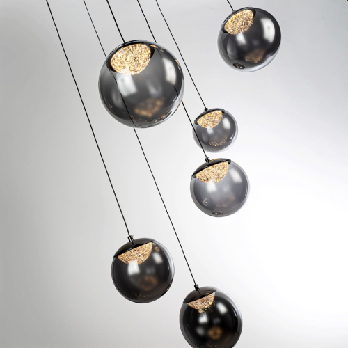 Подвесной светильник Modelux ML.2338.7 BK изображение в интернет-магазине Cramer Light фото 4