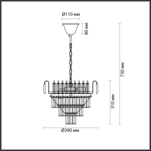 Подвесная люстра Lumion Classi 5234/6 изображение в интернет-магазине Cramer Light фото 2