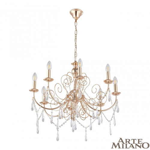 Подвесная люстра Arte Milano 345620/8 FGD изображение в интернет-магазине Cramer Light