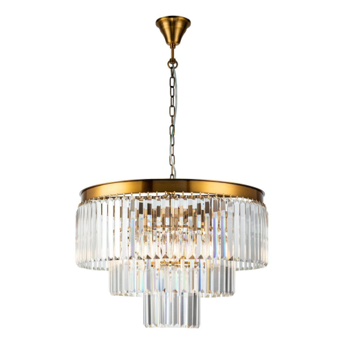 Подвесная люстра iLamp Triumph 7383/8P Brass изображение в интернет-магазине Cramer Light фото 2