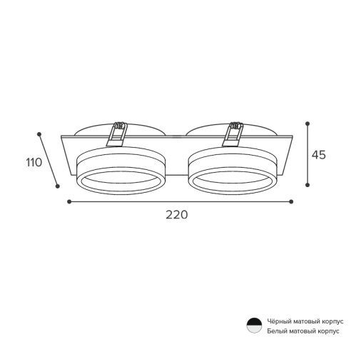 Встраиваемый светильник Wolta Luce WDL-GX53/06BL-02 изображение в интернет-магазине Cramer Light фото 2