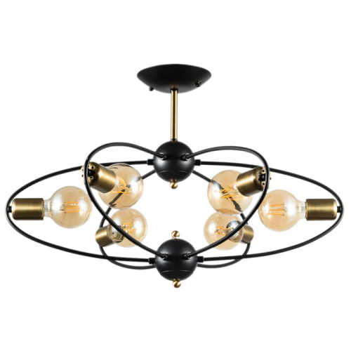 Люстра на штанге ARTE Lamp A1963PL-6BK изображение в интернет-магазине Cramer Light