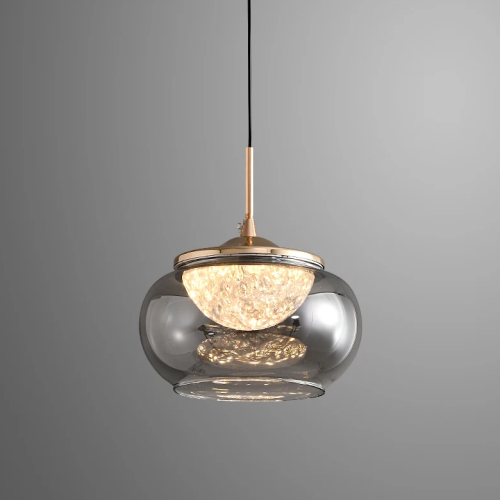 Подвесной светильник Delight Collection MT9128-1H gold/smoke изображение в интернет-магазине Cramer Light фото 3