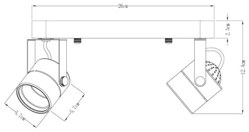 Спот Arte Lamp Lente A1310PL-2BK изображение в интернет-магазине Cramer Light фото 5