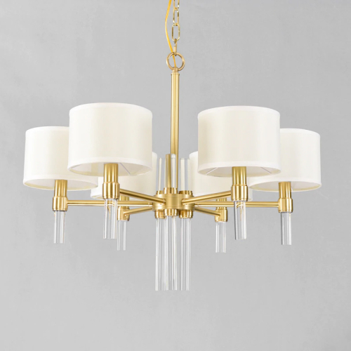 Подвесная люстра Delight Collection 8009P-6 gold изображение в интернет-магазине Cramer Light фото 2