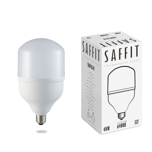 Лампа светодиодная Saffit SBHP1040 E27 40W 6400K 55093 изображение в интернет-магазине Cramer Light