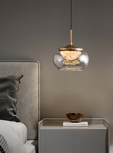 Подвесной светильник Delight Collection MT9128-1H gold/smoke изображение в интернет-магазине Cramer Light фото 6