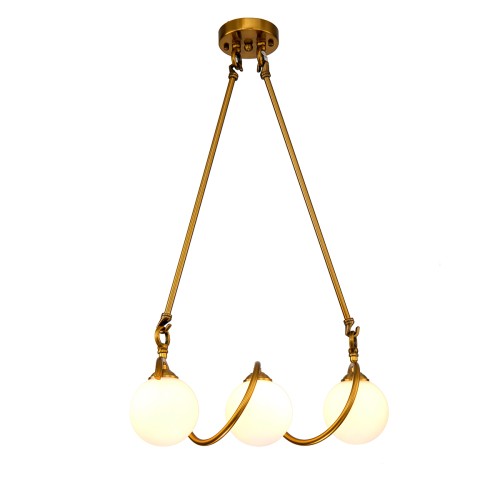 Подвесная люстра Delight Collection KG1212P-3 brass изображение в интернет-магазине Cramer Light фото 2