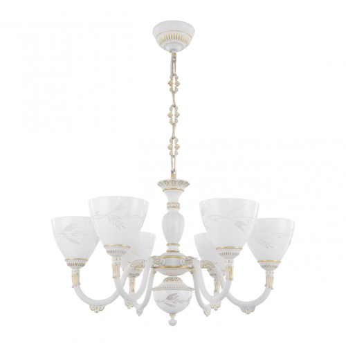 Подвесная люстра Arte Milano 341837/6 WT+G изображение в интернет-магазине Cramer Light