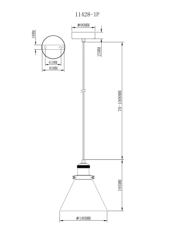 Подвесной светильник Moderli Single V11428-1P изображение в интернет-магазине Cramer Light фото 4