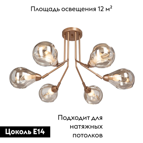 Потолочная люстра Vitaluce V4870-8/6PL изображение в интернет-магазине Cramer Light фото 2