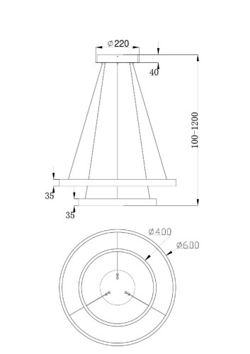 Подвесной светильник Maytoni Rim MOD058PL-L55BS4K изображение в интернет-магазине Cramer Light фото 7