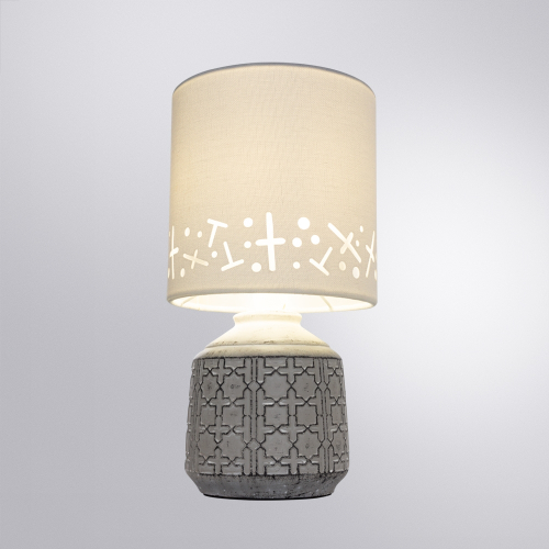 Настольная лампа Arte Lamp Bunda A4007LT-1GY изображение в интернет-магазине Cramer Light фото 3