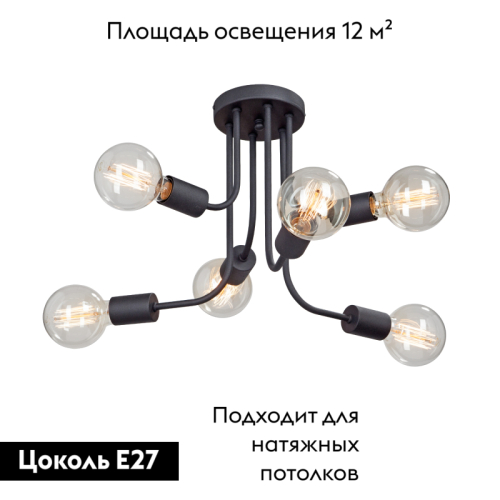 Потолочная люстра Vitaluce V4960-1/6PL изображение в интернет-магазине Cramer Light фото 2