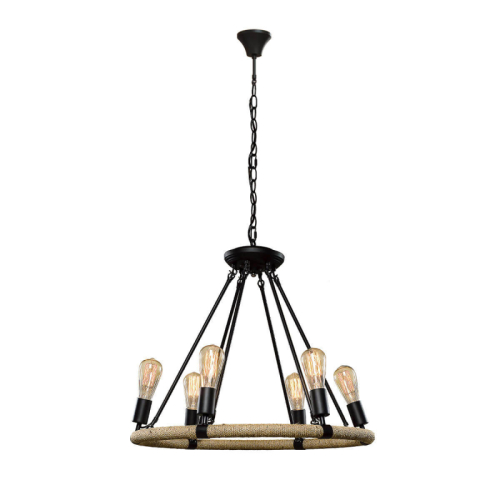 Подвесная люстра LOFT IT Rope filament Loft1861/6 изображение в интернет-магазине Cramer Light