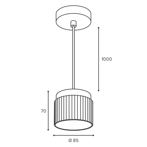 Подвесной светильник WOLTA Muse WSL-GX53/P19BG изображение в интернет-магазине Cramer Light фото 2