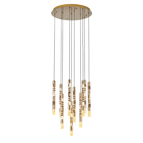 Подвесная люстра Delight Collection OM2365-F10 gold изображение в интернет-магазине Cramer Light фото 2