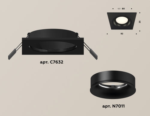 Встраиваемый светильник Ambrella Light Techno XC7632002 (C7632, N7011) изображение в интернет-магазине Cramer Light фото 2