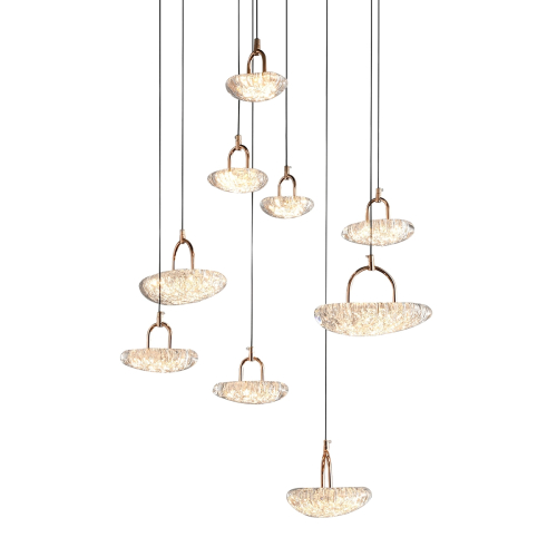 Каскадная люстра Delight Collection MT9125-9H french gold изображение в интернет-магазине Cramer Light фото 2