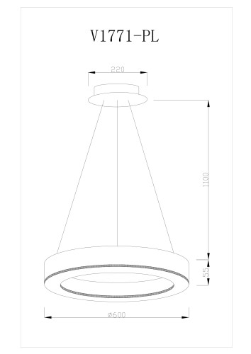 Подвесная светодиодная люстра Moderli Viso V1771-PL изображение в интернет-магазине Cramer Light фото 5