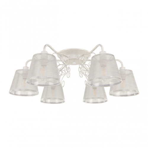 Потолочная люстра Arte Milano 341120/6 WT+SL изображение в интернет-магазине Cramer Light