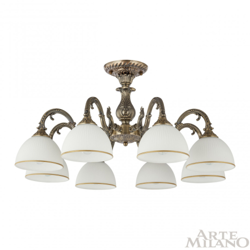 Потолочная люстра Arte Milano 346410/8 AB изображение в интернет-магазине Cramer Light фото 3