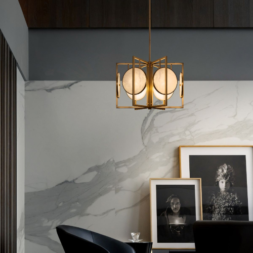Люстра на штанге Maytoni Marmo MOD099PL-06G изображение в интернет-магазине Cramer Light фото 4