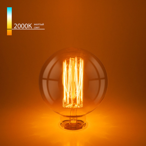 Лампа накаливания Elektrostandard диммируемая E27 60W прозрачная 4690389082160 изображение в интернет-магазине Cramer Light фото 3