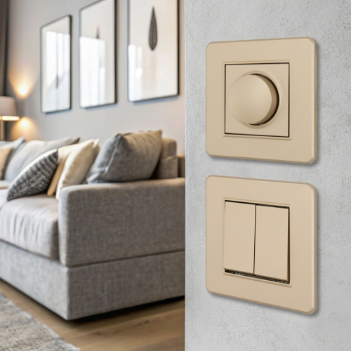 Выключатель двухклавишный Arte Milano SET16-1-30-2 shampan дополнительное фото фото 3