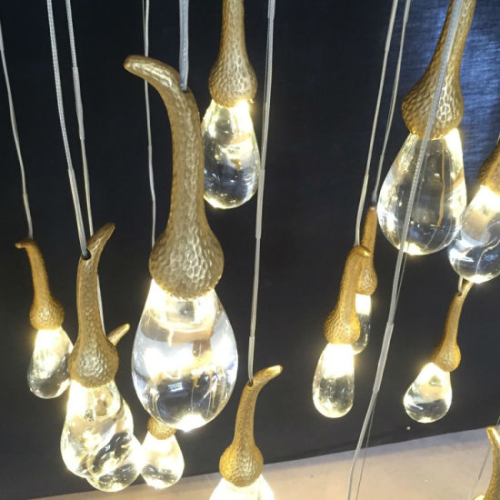 Подвесной светильник Delight Collection Seed OMG07287-3 gold изображение в интернет-магазине Cramer Light фото 4