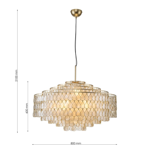 Подвесная люстра Favourite Mollitia 4763-10P изображение в интернет-магазине Cramer Light фото 3