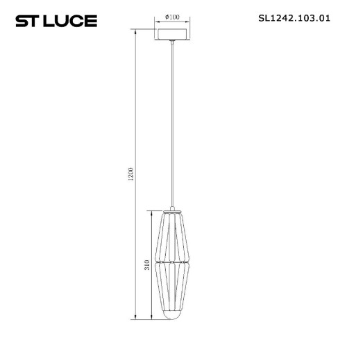 Подвесной светильник ST Luce Ciara SL1242.103.01 изображение в интернет-магазине Cramer Light фото 4