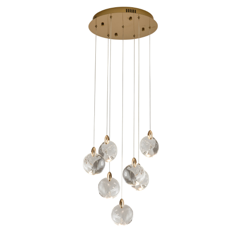 Каскадная люстра Delight Collection OD2440-7 gold/clear изображение в интернет-магазине Cramer Light фото 2
