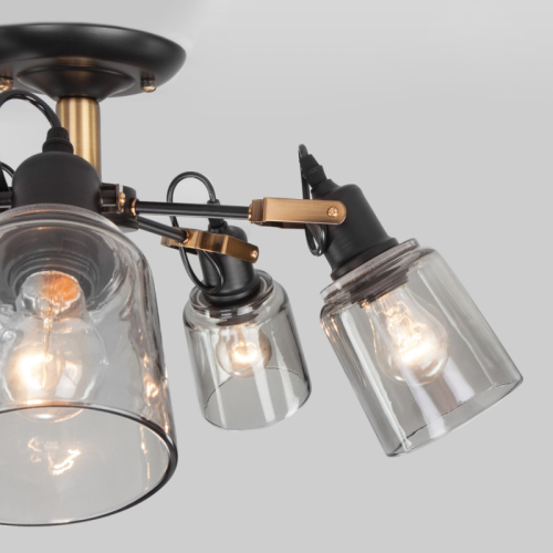Люстра на штанге Eurosvet 70111/5 черный изображение в интернет-магазине Cramer Light фото 3
