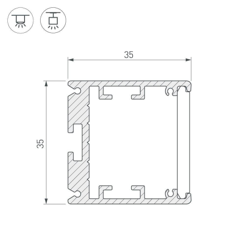 Профиль Arlight SL-ARC 026597 изображение в интернет-магазине Cramer Light фото 2
