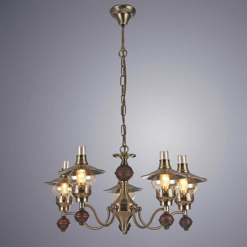 Подвесная люстра Arte Lamp Trattoria A5664LM-5AB изображение в интернет-магазине Cramer Light фото 3