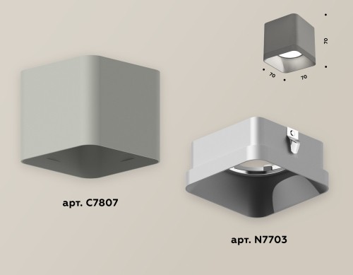 Накладной светильник Ambrella Light Techno XS7807003 (C7807, N7703) изображение в интернет-магазине Cramer Light фото 2