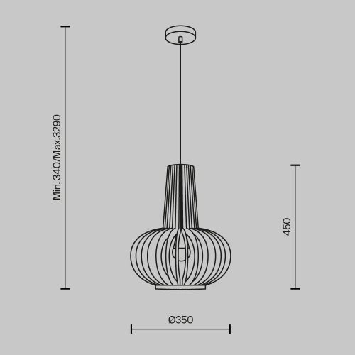 Подвесной светильник Maytoni Roots MOD193PL-01W изображение в интернет-магазине Cramer Light фото 6